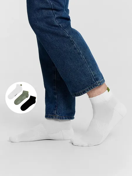 Изображение товара Носки Mark Formelle 131A-2431 (р.25-27, белый/оливка/черный)