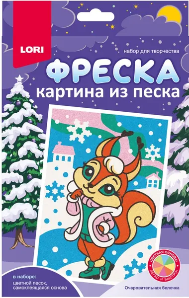Изображение товара Набор для творчества Lori Фреска. Очаровательная белочка / Пз/ф-051
