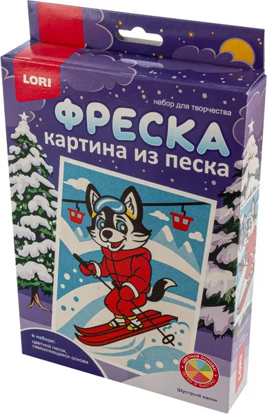 Изображение товара Набор для творчества Lori Фреска. Шустрый хаски / Пз/ф-053