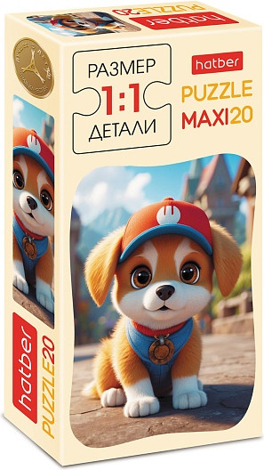 Изображение товара Развивающая игра Hatber Пазл. Maxi. Забавный малыш / 20ПЗ5_32526 (20эл)