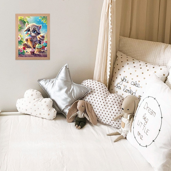 Изображение товара Пазл Hatber Maxi. Крошка енот / 54ПЗ3_33584 (54эл)