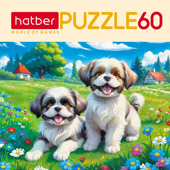 Изображение товара Пазл Hatber Лапки на лужайке / 60ПЗ5_34087 (60эл)