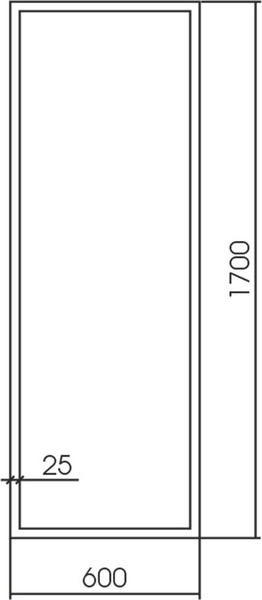 Изображение товара Зеркало Silver Mirrors Опера Сильвер 60x170 / ФР-00002515