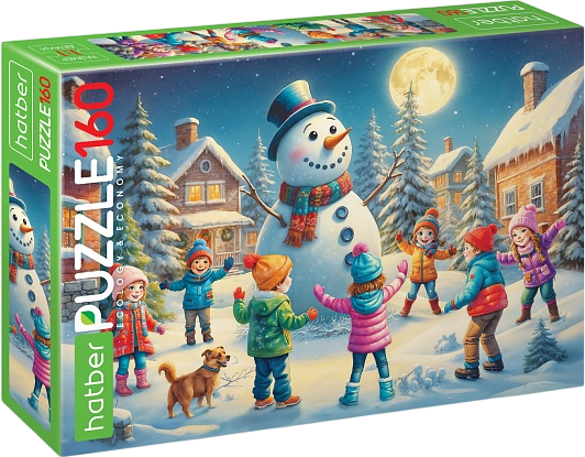 Изображение товара Пазл Hatber Eco. Зимние каникулы / 160ПЗ4_35207 (160эл)