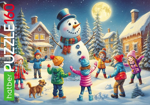 Изображение товара Пазл Hatber Eco. Зимние каникулы / 160ПЗ4_35207 (160эл)