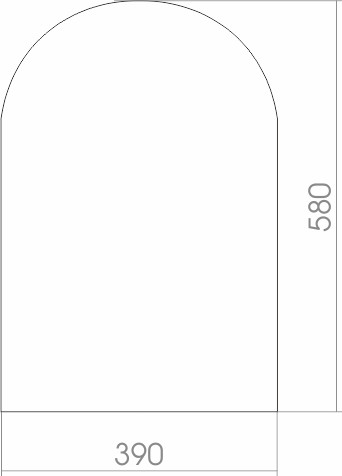 Изображение товара Зеркало Silver Mirrors Арка 39x58 / 00000410