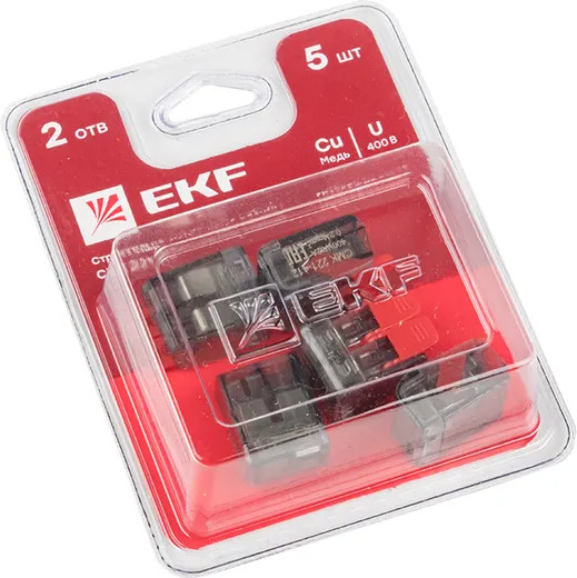 Изображение товара Набор клемм EKF Plc-smk-221-412b (5шт)