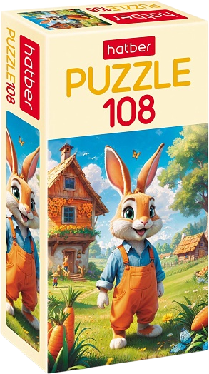 Изображение товара Пазл Hatber Братец кролик / 108ПЗ4_32822 (108эл)