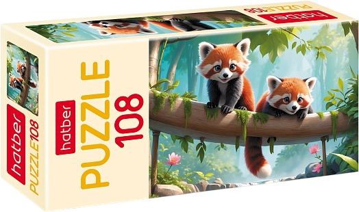Изображение товара Пазл Hatber Красные панды / 108ПЗ4_32823 (108эл)