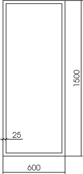 Изображение товара Зеркало Silver Mirrors Опера Блэк 60x150 / ФР-00002512