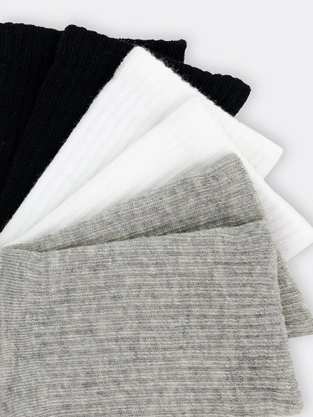 Изображение товара Носки детские Mark Formelle 444A-1850 (р.24, белый/серый меланж/черный)