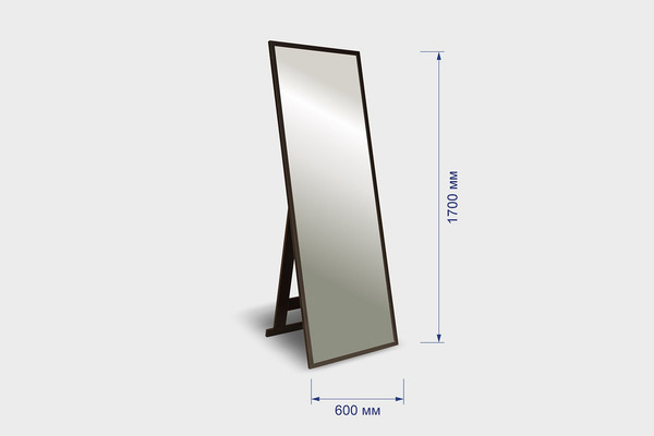 Изображение товара Зеркало Silver Mirrors Опера Блэк 60x170 / ФР-00002513