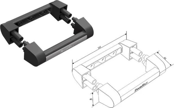 Изображение товара Ручка дверная DoorHan R020 (черный, для ворот)