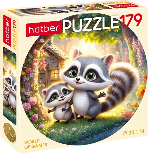 Изображение товара Пазл Hatber Мы - енотики! / 179ПЗк4_33582 (179эл)