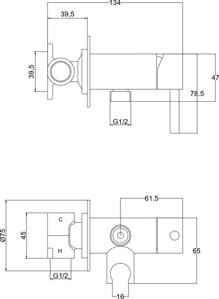 Изображение товара Гигиенический душ Roxen Santi 50094000-BN