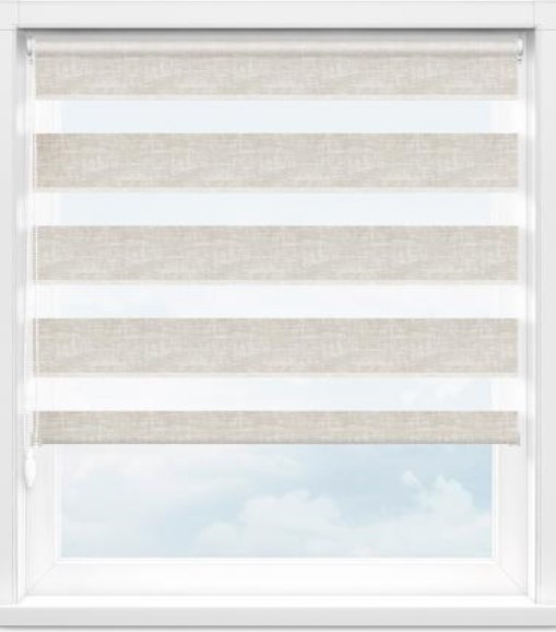 Изображение товара Рулонная штора Jalux День-Ночь Аура aura 110x160 (белый)