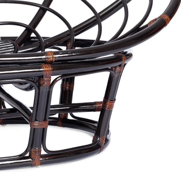 Изображение товара Диван садовый Tetchair Mamasan 23/02 W с подушкой (античный черно-коричневый/олива)