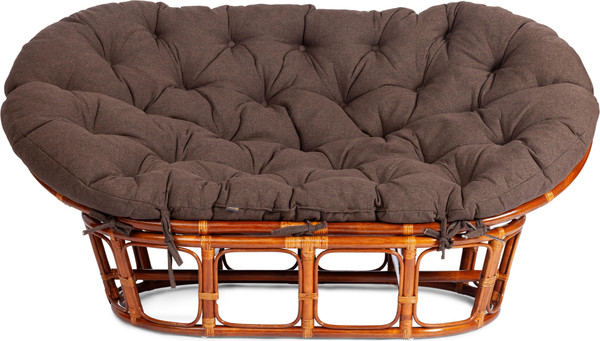 Изображение товара Диван садовый Tetchair Mamasan 23/02 W с подушкой (коньяк/коричневый)