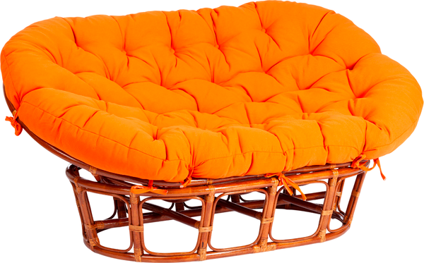 Изображение товара Диван садовый Tetchair Mamasan 23/02 W с подушкой (коньяк/оранжевый)