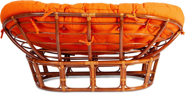 Изображение товара Диван садовый Tetchair Mamasan 23/02 W с подушкой (коньяк/оранжевый)