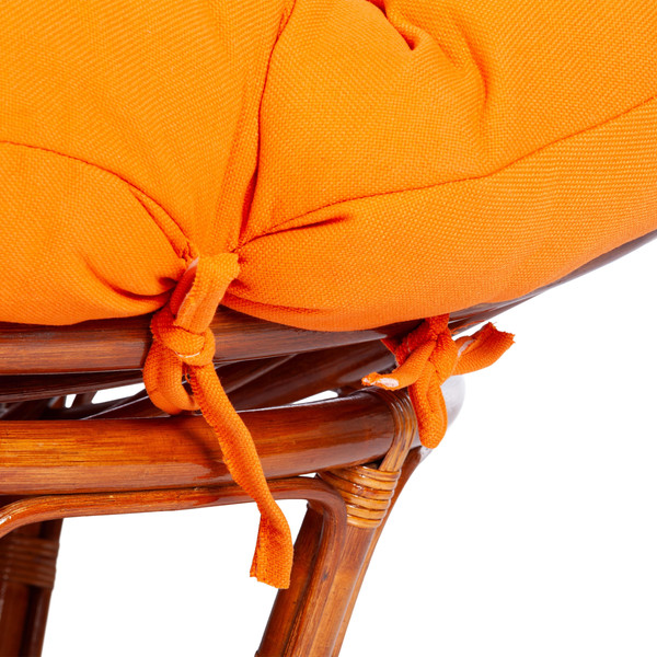 Изображение товара Диван садовый Tetchair Mamasan 23/02 W с подушкой (коньяк/оранжевый)