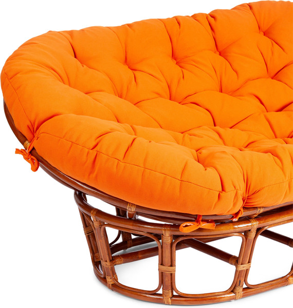 Изображение товара Диван садовый Tetchair Mamasan 23/02 W с подушкой (коньяк/оранжевый)