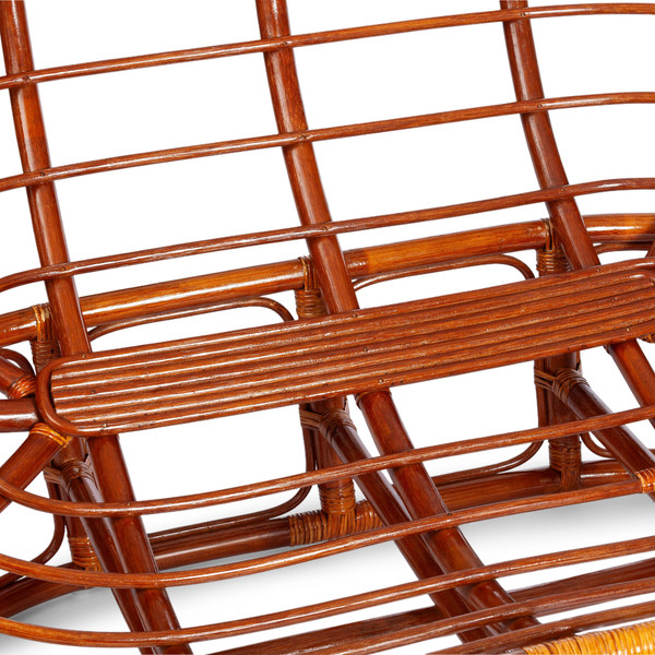 Изображение товара Диван садовый Tetchair Mamasan 23/02 W с подушкой (коньяк/олива)