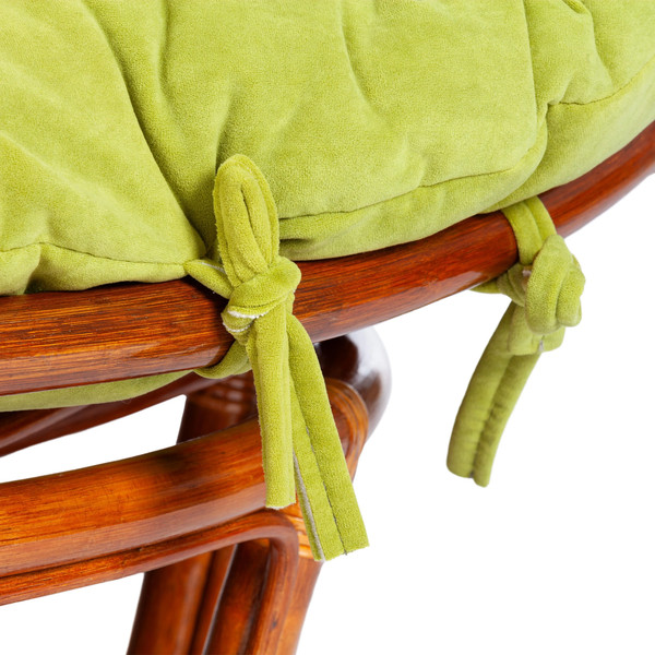 Изображение товара Диван садовый Tetchair Mamasan 23/02 W с подушкой (коньяк/олива)