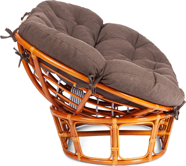 Изображение товара Диван садовый Tetchair Mamasan 23/02 W с подушкой (мед/коричневый)