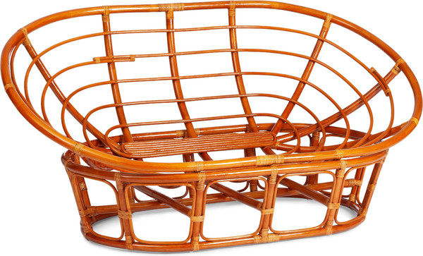 Изображение товара Диван садовый Tetchair Mamasan 23/02 W с подушкой (мед/оранжевый)