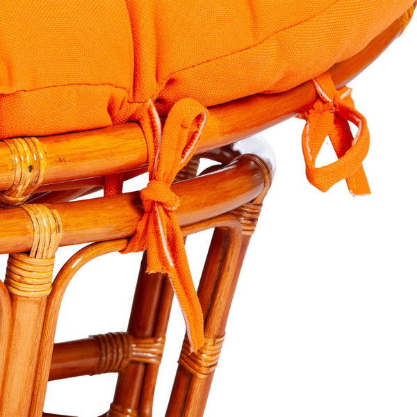 Изображение товара Диван садовый Tetchair Mamasan 23/02 W с подушкой (мед/оранжевый)