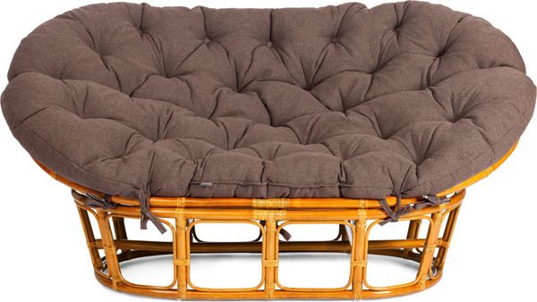 Изображение товара Диван садовый Tetchair Mamasan 23/02 W с подушкой (орех/коричневый)