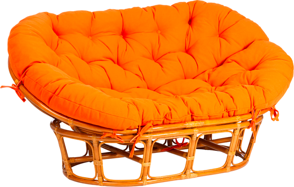 Изображение товара Диван садовый Tetchair Mamasan 23/02 W с подушкой (орех/оранжевый)