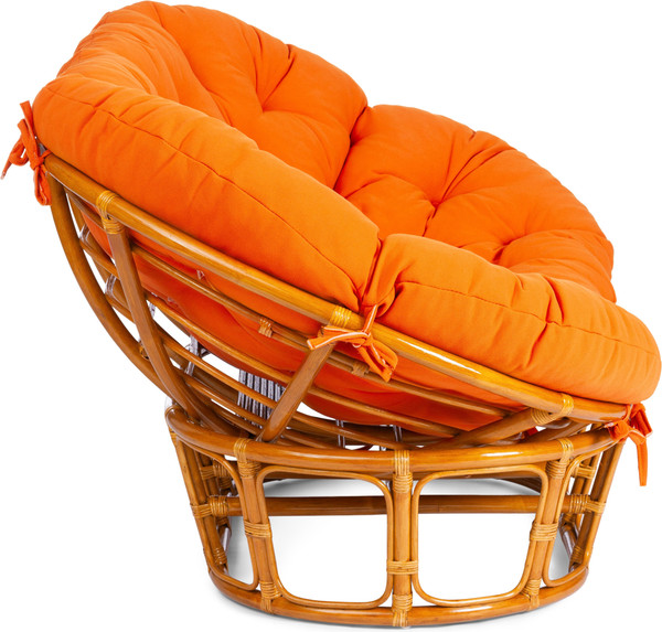 Изображение товара Диван садовый Tetchair Mamasan 23/02 W с подушкой (орех/оранжевый)