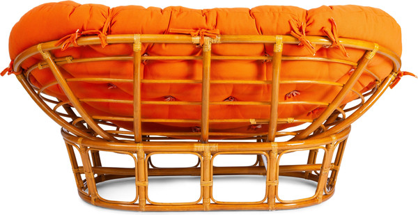 Изображение товара Диван садовый Tetchair Mamasan 23/02 W с подушкой (орех/оранжевый)