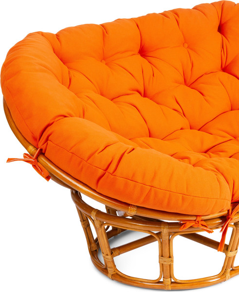 Изображение товара Диван садовый Tetchair Mamasan 23/02 W с подушкой (орех/оранжевый)