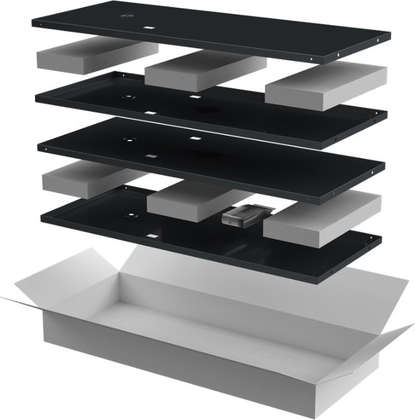 Изображение товара Комплект панелей для щита ITK Linea N / LN05-28UX1-X (4шт, черный)