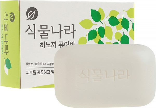 Изображение товара Мыло твердое Lion Shingmulnara Soap Hinoki Pure Bar (90г)