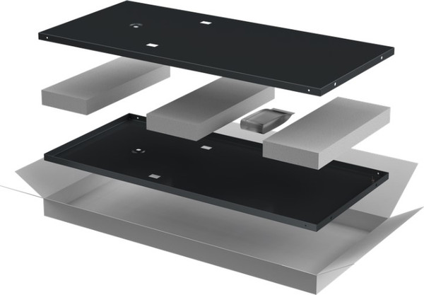 Комплект панелей для щита ITK Linea N / LN05-18UX6-X (2шт, черный) — фото 3