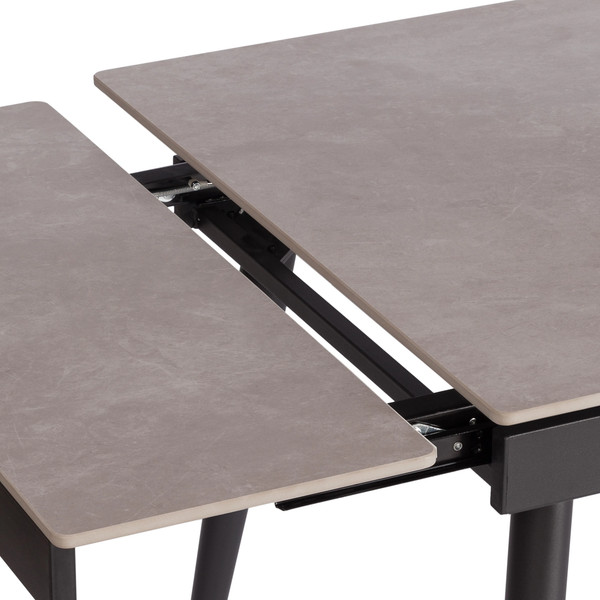 Изображение товара Обеденный стол Tetchair Lord Grey 180x80x75 ( светло-серый/черный)