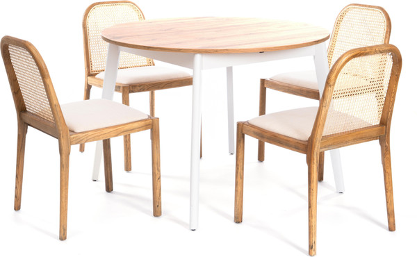 Изображение товара Стул Tetchair Freya дерево/ткань (натуральный/бежевый)