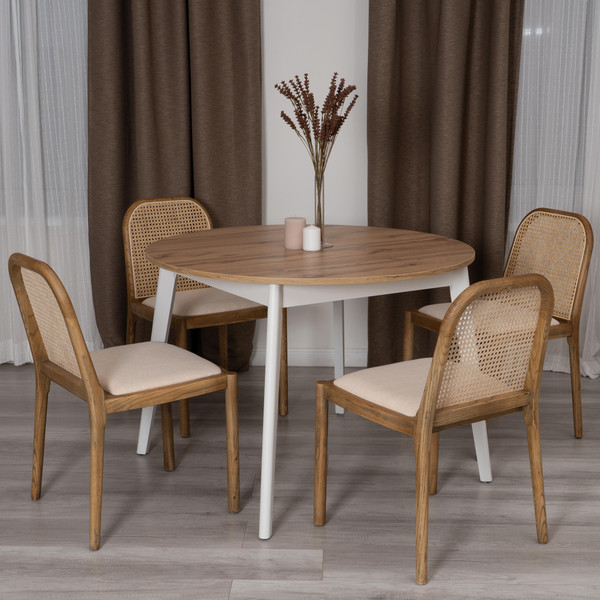 Изображение товара Стул Tetchair Freya дерево/ткань (натуральный/бежевый)