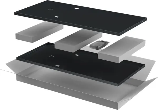 Комплект панелей для щита ITK Linea N / LN05-28UX8-X (2шт, черный) — фото 3