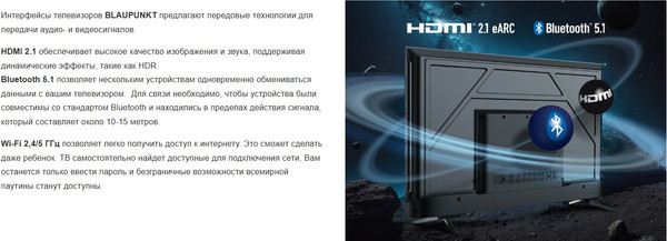 Изображение товара Телевизор Blaupunkt 43" 43FDW5000T