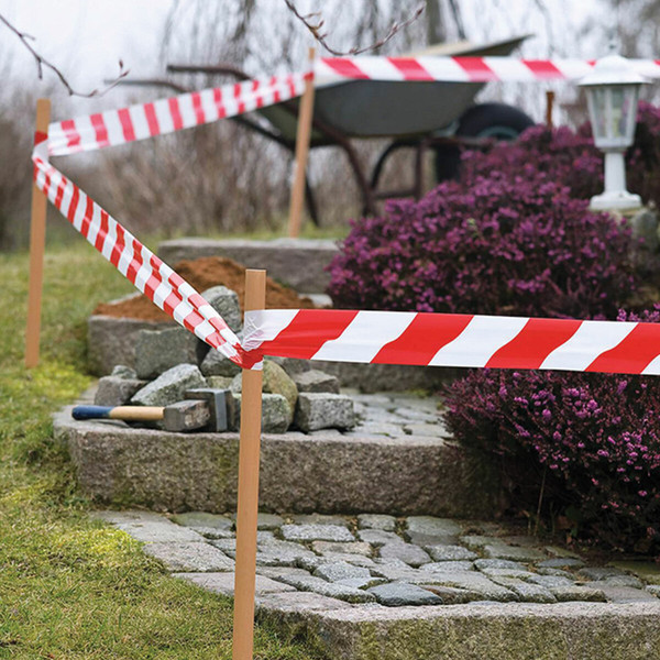 Изображение товара Лента сигнальная Brauberg Грандмастер / 604890 (красный/белый)