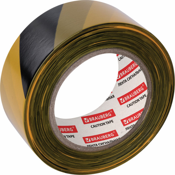 Изображение товара Лента сигнальная Brauberg Грандмастер / 604891 (желтый/черный)