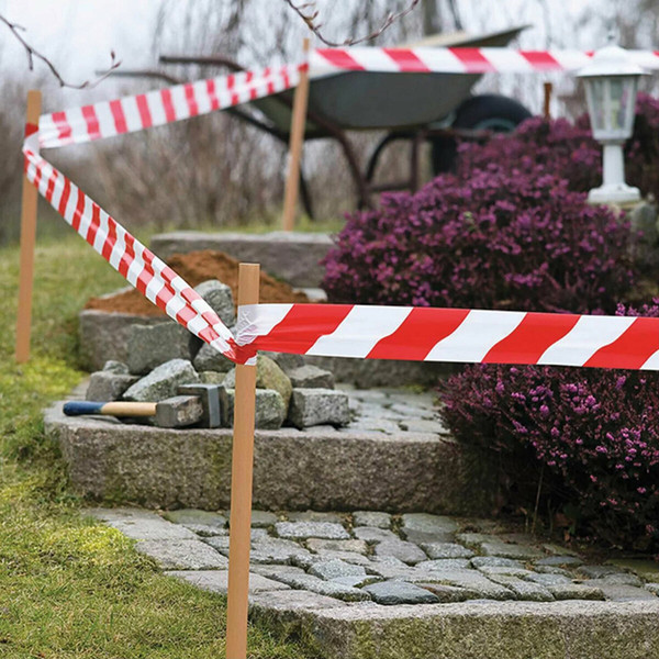 Изображение товара Лента сигнальная Brauberg Грандмастер / 604892 (красный/белый)