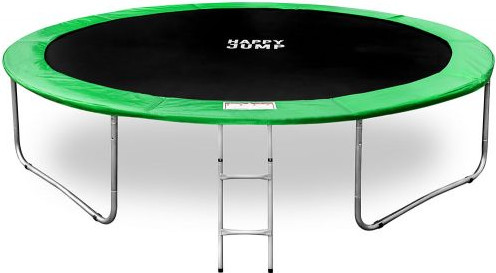 Изображение товара Батут Happy Jump 12ft-i Pro с внутренней сеткой и лестницей (374см)