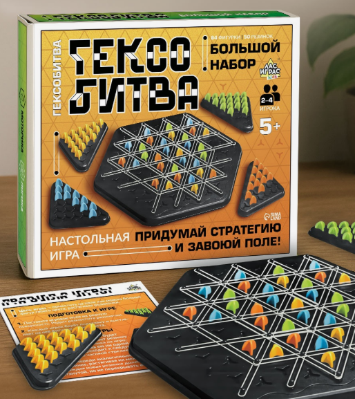 Изображение товара Настольная игра Лас Играс Гексобитва / 10801081