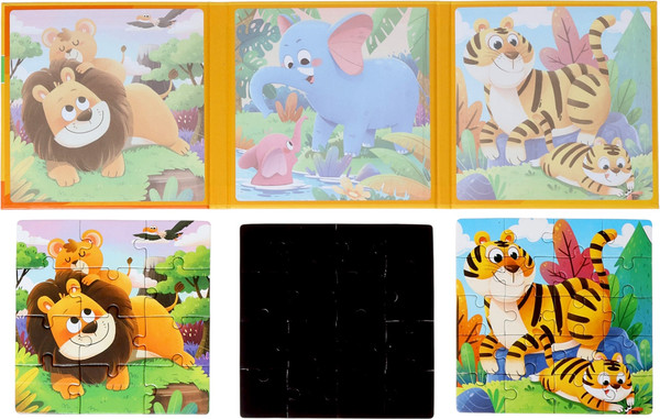 Изображение товара Пазл Sima-Land Книжка-деревяшка Животные / 10917282